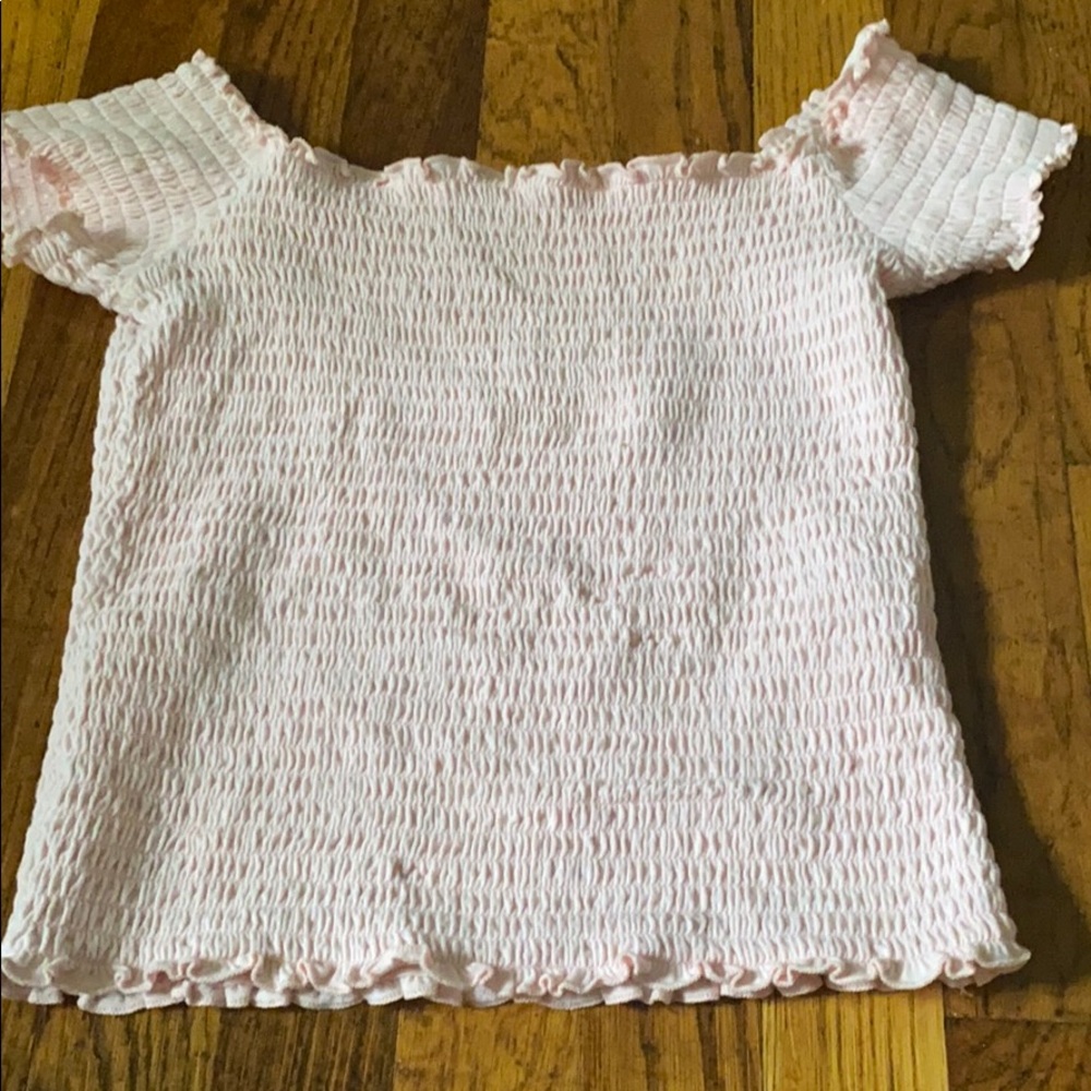Pink off the shoulder top